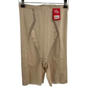 Spanx Haute Contour High Waist Mid Thigh Short Soft Sand Size Med New
